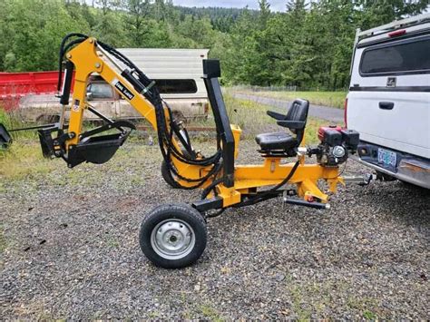 towing mini excavator|towable mini backhoe for sale.